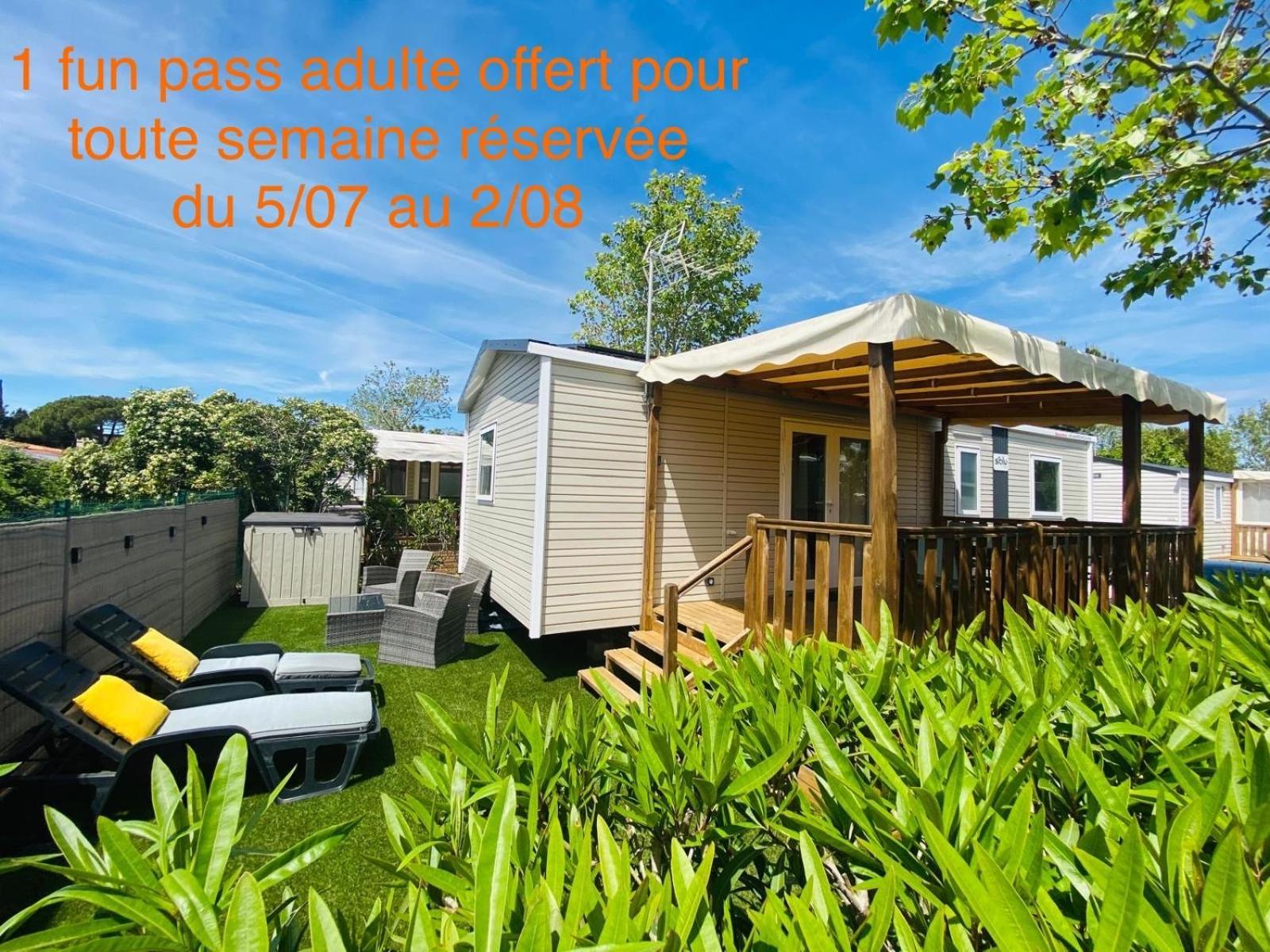 Mobil Home Familial Neuf De 2024 Pour 8 Personnes Valras-Plage Extérieur photo
